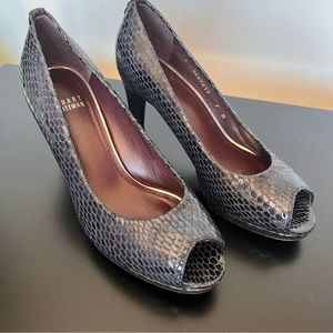 Stuart Weitzman size 7 open toe‎ pumps
